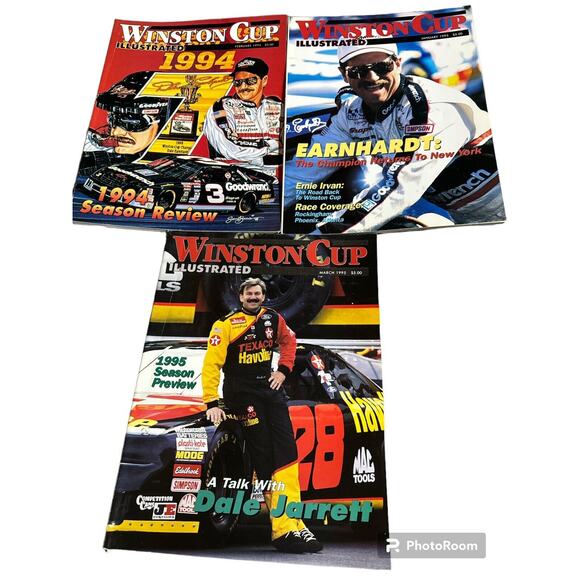 Winston Cup Illustrated NASCAR Magazine Lot (6) 1995 Earnhardt Jarrett Gordon - Picture 2 of 8